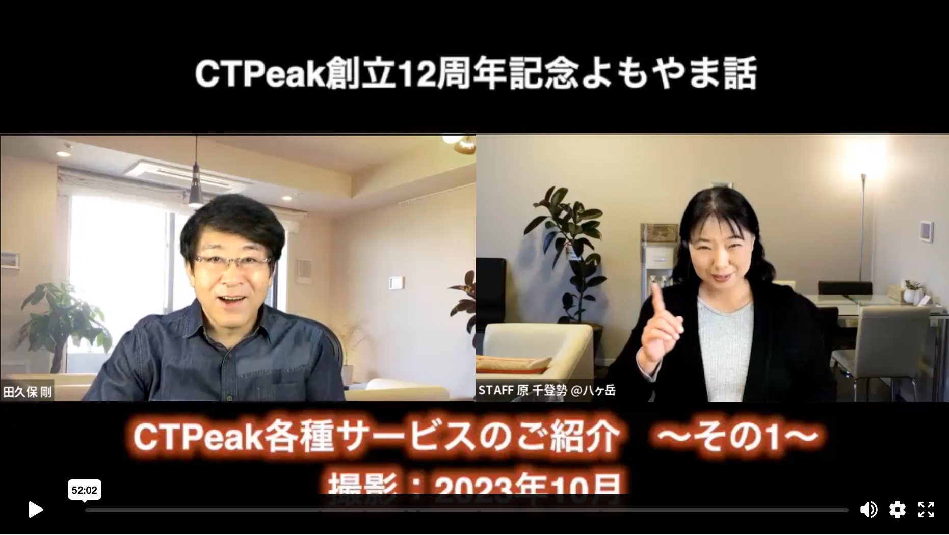 CTPeak創立12周年記念よもやま・サービス紹介